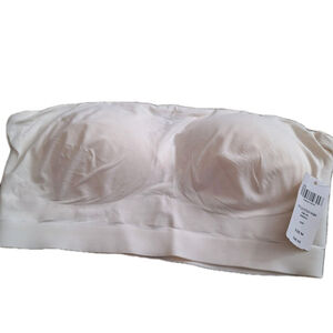 NWT Soma Bra Enbliss Bandeau Bralette Size MEDIUM Wireless Strapless IVORY NEW